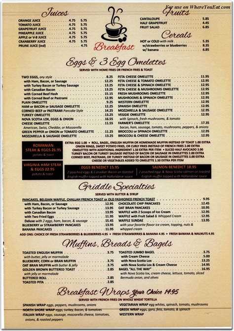 North Shore Diner Restaurant in Queens / Official Menus & Photos