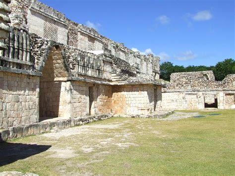 Ruins of the city of Uxmal - a monument of Mayan culture in Mexico