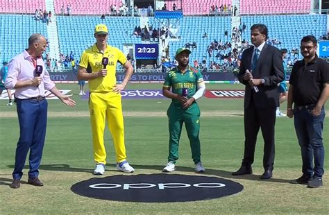 Icc World Cup Australia Win Toss Field First Against South Africa