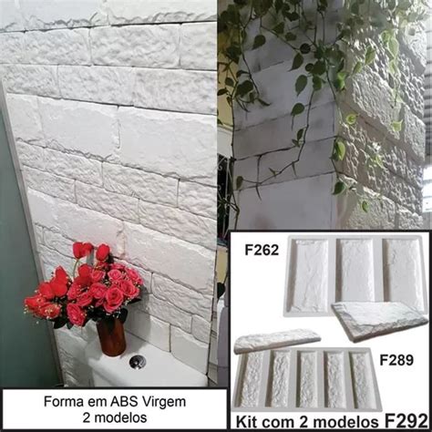 Kit Forma Abs Mm Virgem Gesso E Ciment D Tijolinho F