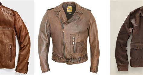 Brown Leather Jacket: