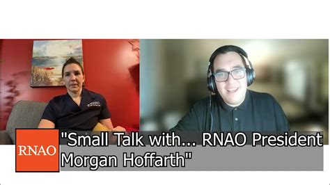 Rnao Small Talk With Rnao President Morgan Hoffarth Bill 124 Dec 8