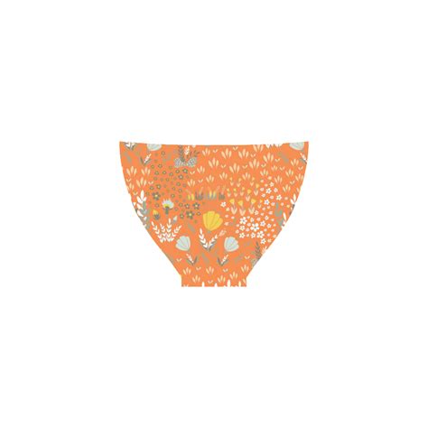 Cute Girly Vintage Fashion Flower Art Custom Bikini Swimsuit Id D