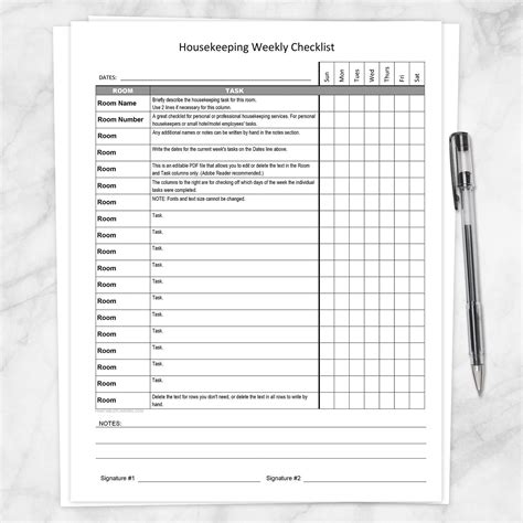 Housekeeping Hotel Room Checklist At Doris Brasfield Blog