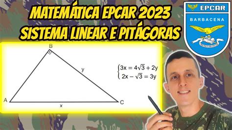 Matem Tica Epcar Tri Ngulos Teorema De Pit Goras Sistema De