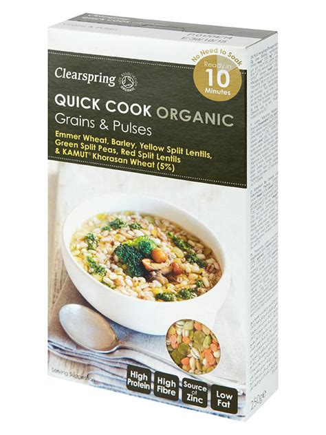 Quick Cook Grains Pulses Organic 250g Clearspring Healthy Supplies