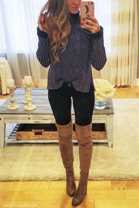 20 Over The Knee Boot Outfits To Copy For Fall Hello Gorgeous By