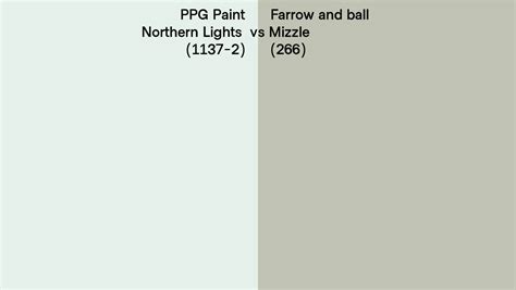 Ppg Paint Northern Lights Vs Farrow And Ball Mizzle Side