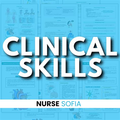 Nursing Clinical Skills Cheat Sheet Nurse Study Note Guide - Etsy