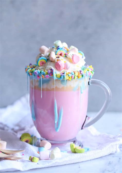 Unicorn Hot Chocolate Cookies And Cups