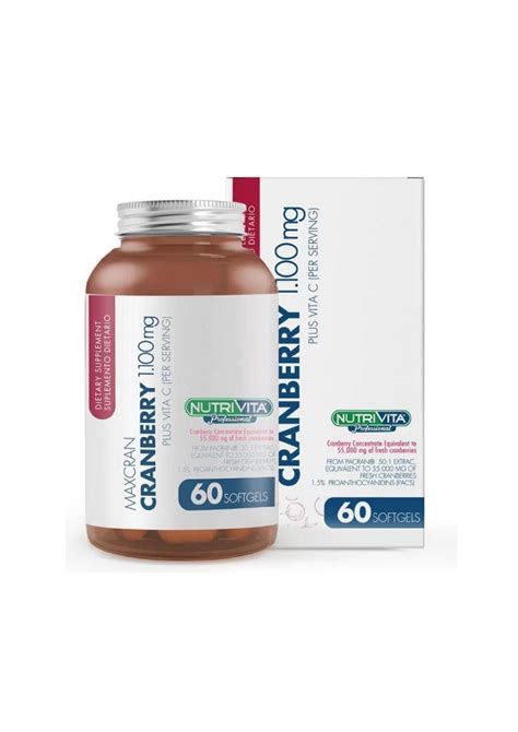 Maxcran Softgels Glass Bottle La Farmacia Biol Gica