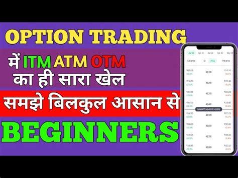 How To Select Right Strike Price In Option Trading Itm Atm Otm For