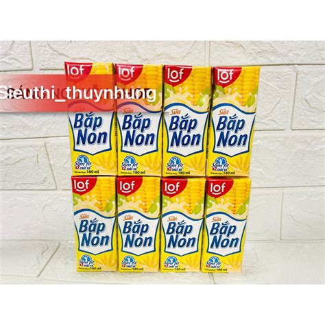 Lốc 4 Hộp Sữa Bắp Non Lif Kun 180ml Date MỚi Shopee Việt Nam