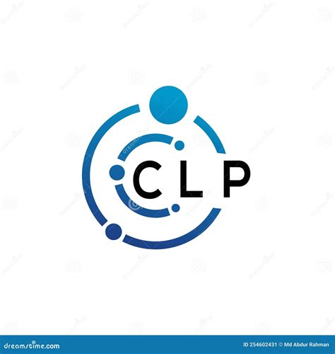 Design Do Logotipo Da Letra Clp Em Fundo Branco Conceito De Logotipo