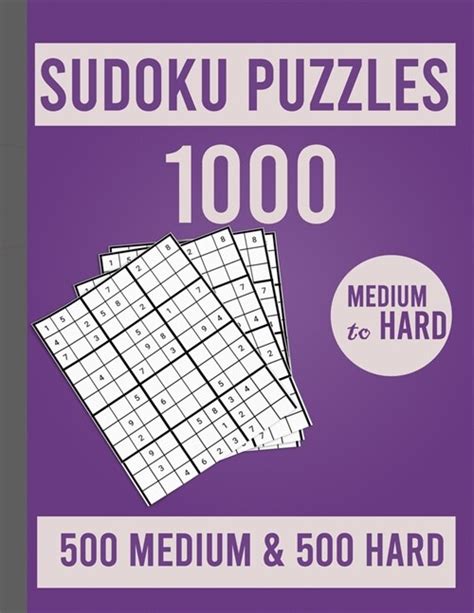 Sudoku Puzzles Medium Hard Large Print Sudoku