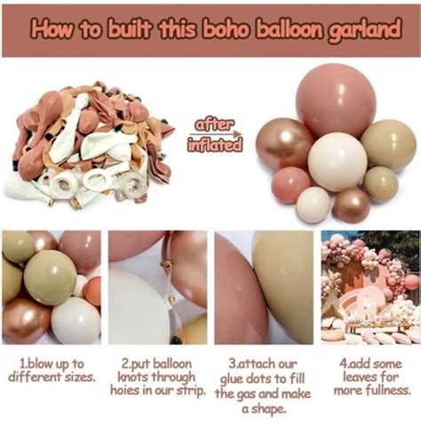 Accents Dusty Rose Pink Balloon Arch Double Stuffed Pink Blush Nude Gold Balloon Garland