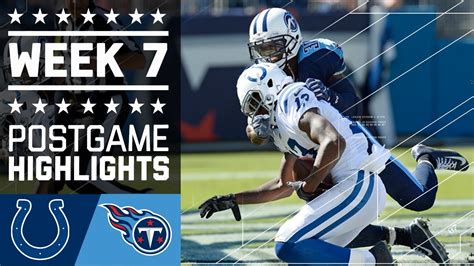 Colts Vs Titans Nfl Week 7 Game Highlights Youtube