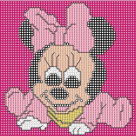 Minnie Mouse Cross Stitch Pattern Custom Cross Stitch Disney Etsy