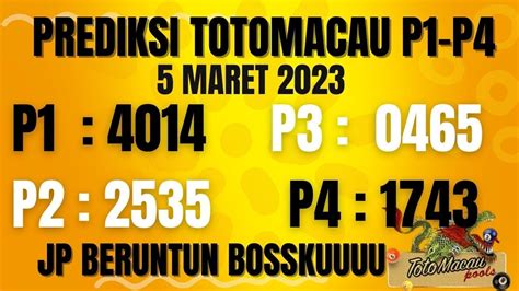 Prediksi Macau Hari Ini Maret Prediksi Totomacau Hari Ini