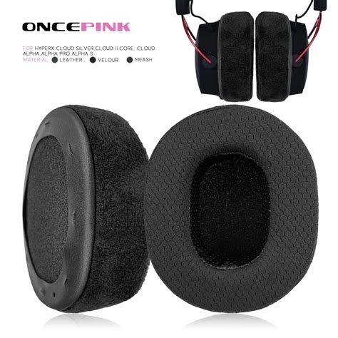 Oncepink Almohadillas De Repuesto Para Auriculares Hyperx Cloud Silver Cloud Ii Core Cloud