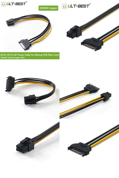 Visit To Buy Ult Best Cm Sata Mining Riser Power Cable Serial Ata