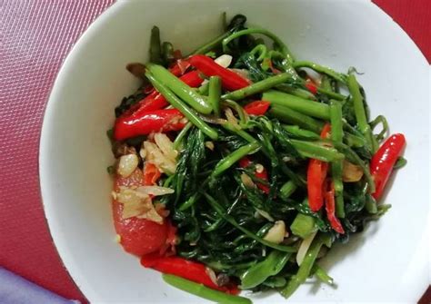 Resep Tumis Kangkung Terasi Oleh Khoerotul 11 Cookpad