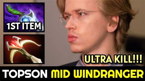 TOPSON MID Windranger With First Item Diffusal Blade Dota 2 YouTube