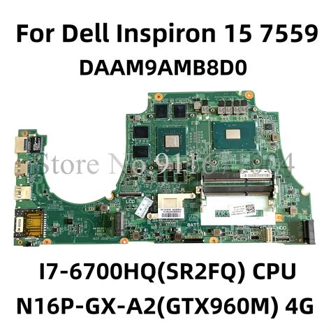 CN 0MPYPP 0MPYPP MPYPP For Dell Inspiron 15 7559 Laptop Motherboard