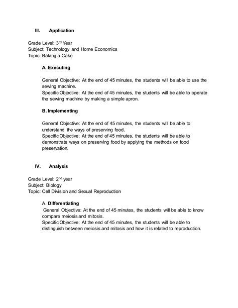 Assessment 1 Writing General And Specific Objectives PDF