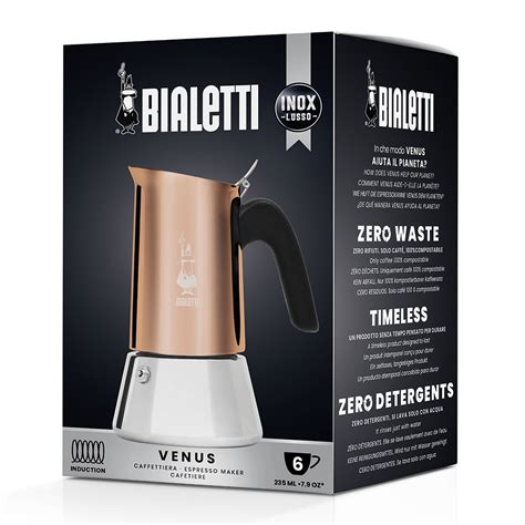 Cafetière Bialetti Venus Bronze 6 Cups 6 Tasses