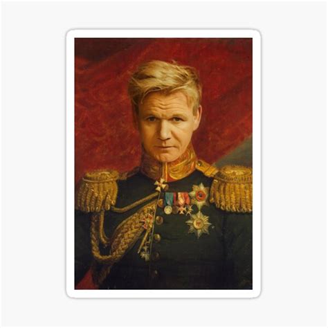 "Gordon Ramsay Portrait" Sticker for Sale by PortraitKings | Redbubble