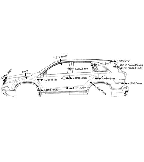 Kia Sorento Body Panel Gaps Body Dimensions Body Interior And