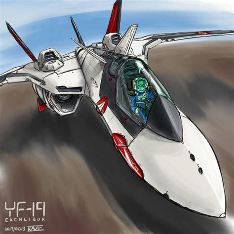 Yf 19 And Isamu Dyson Macross And 1 More Drawn By Kazecrossing