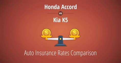 Honda Accord Vs Kia K5 Optima Which Insurance Is Cheapest