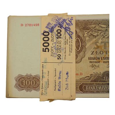 Poland Zlotych Bank Emisyjny Notes Crisp Sequential Band