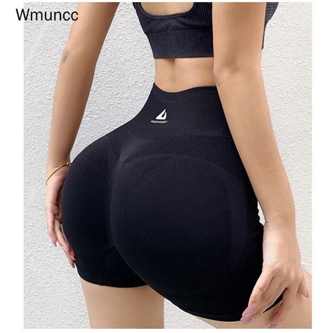 Wmuncc Mulheres Cal Es Desportivos Scrunch Bumbum Costura Cintura