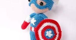 Patron Gratis Capitan America Amigurumi