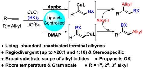 Ligand Controlled Regiodivergent Copper Catalyzed Alkylboration Of