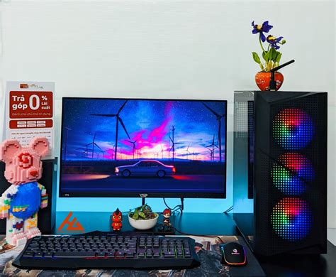 Trọn bộ PC Gaming Core i3 Gen10 RAM 8GB VGA RX 570 LCD 24inch COMBO