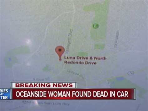 Oceanside Woman Found Dead In Car Identified