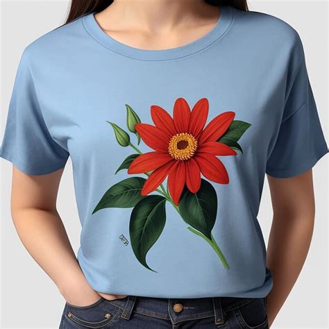 Premium Ai Image Flower Girl Shirt Generative Ai