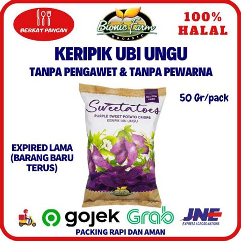 Jual Bionic Farm Sweetatoes Keripik Ubi Ungu 50gr Cemilan Sehat Di