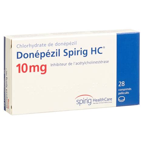 Donepezil Spirig Hc Cpr Pell 10 Mg Blist 28 Pce Commander En Ligne