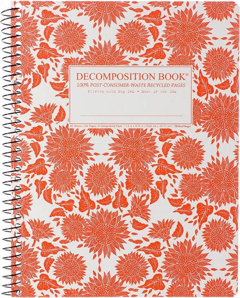 Amazon Decomposition Jellyfish College Ruled Spiral Notebook 9