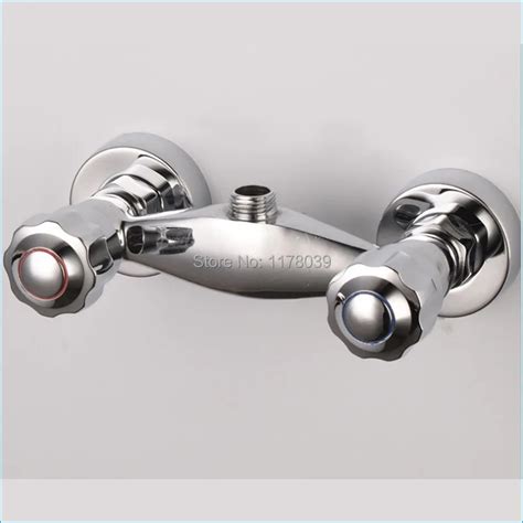 Concealed Shower Faucet Brass Mixing Valve Faucet Double Handle Shower Mixer Hot And Cold Mixer
