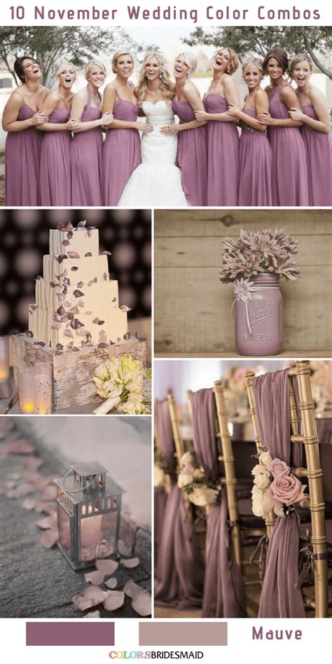 10 Gorgeous November Wedding Color Palettes In 2018 Colorsbridesmaid