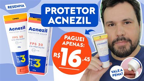 ACNEZIL PROTETOR SOLAR Oil Control de 16 45 Alta Proteção Filtro Solar