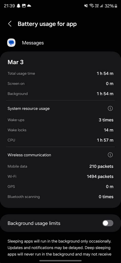 Google messages app running in background constantly after the latest