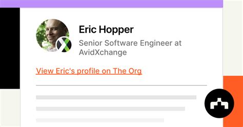 Eric Hopper Senior Software Engineer At Avidxchange The Org