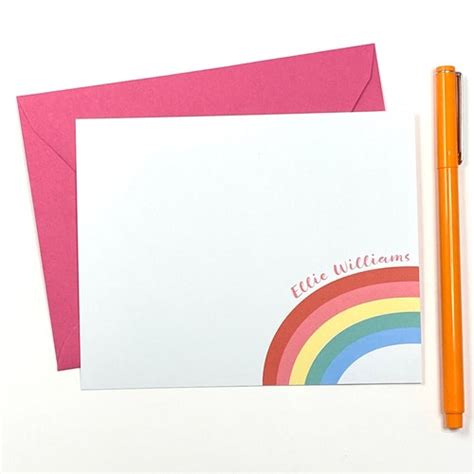 Colorful Stationery Set Personalized Stationery Kids Etsy